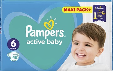 pampers active baby monthly box s4 174 ks