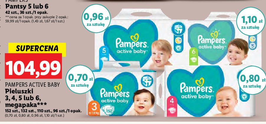 pieluchy pampers 200szt