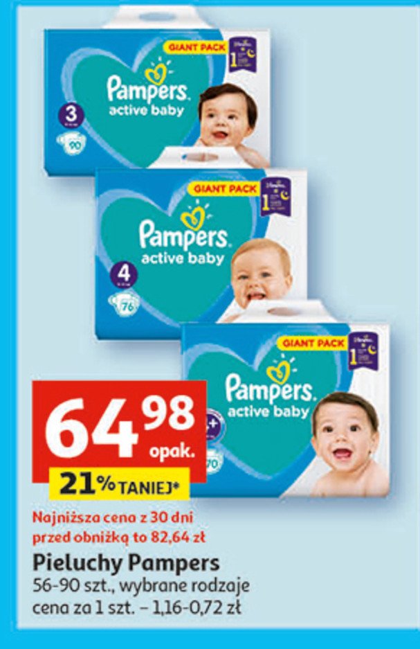 pieluchomajtki pampers 4 seni