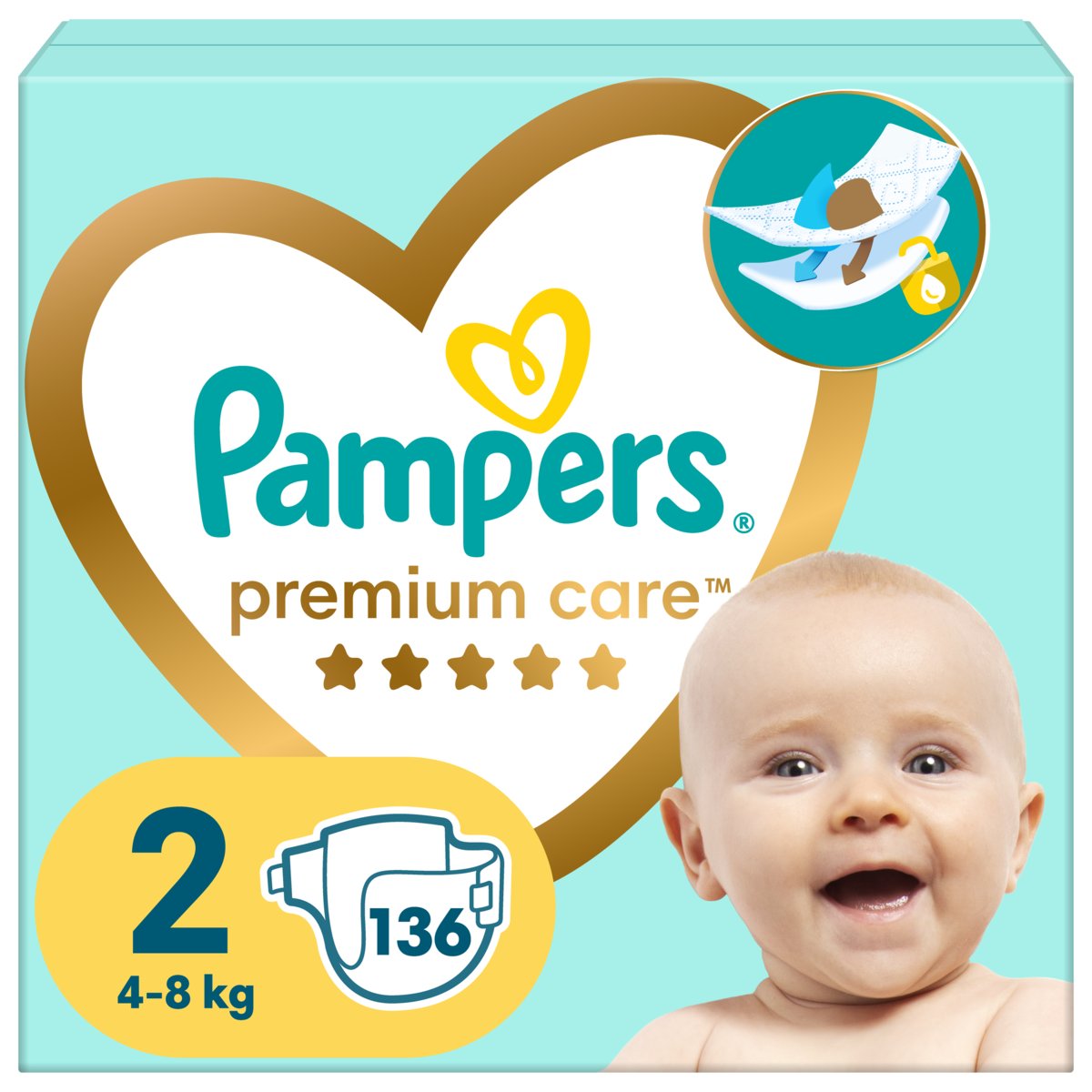 nowe pieluchy pampers active baby dry 2x