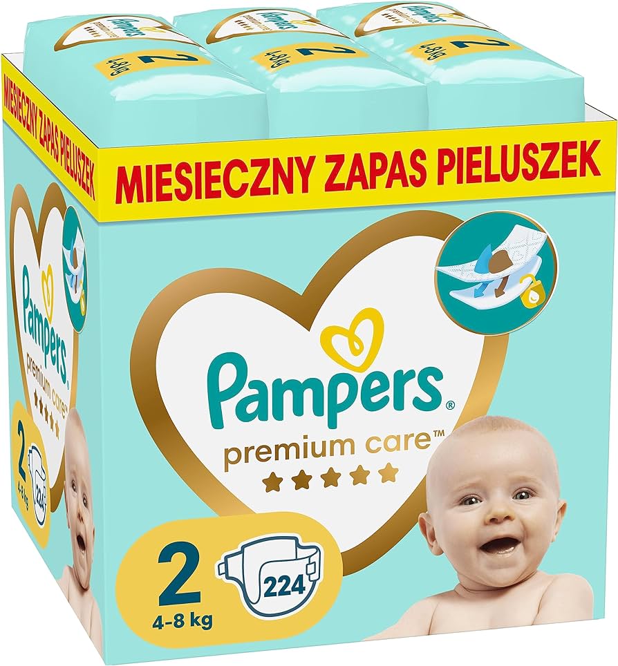 pieluchy pampers premium care xxl 4 maxi 8-14 kg 168szt