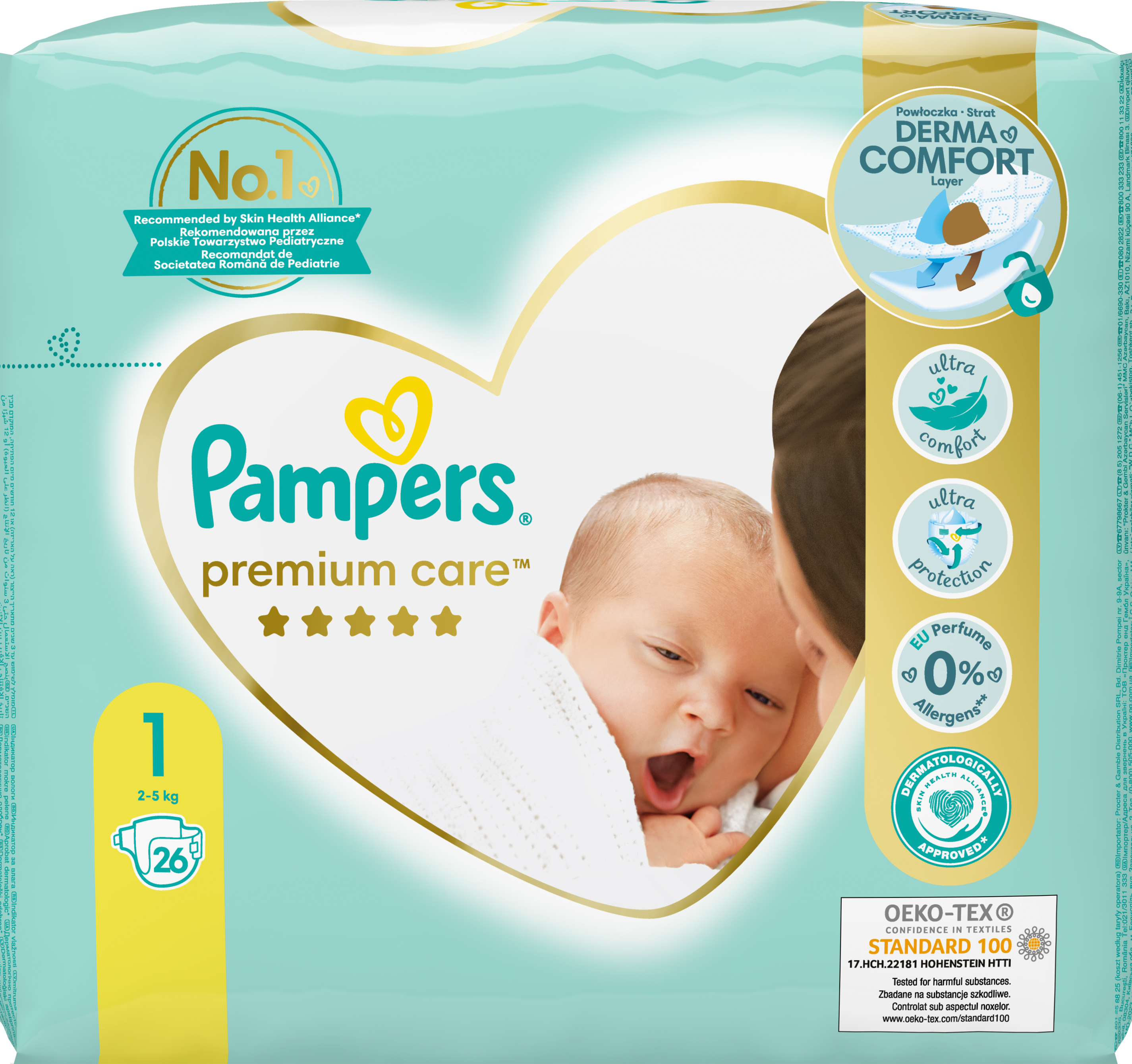 pampers 1 2-5 kg cena 43 szt