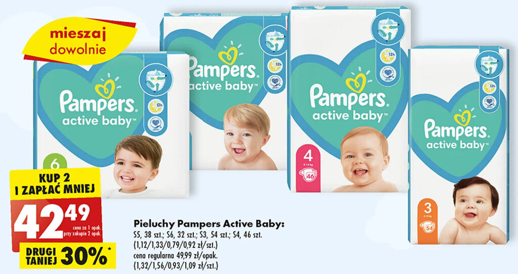 pieluchomajtki pampers box 5