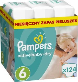 pampers pieluchy active baby 6 extra duże 66 szt